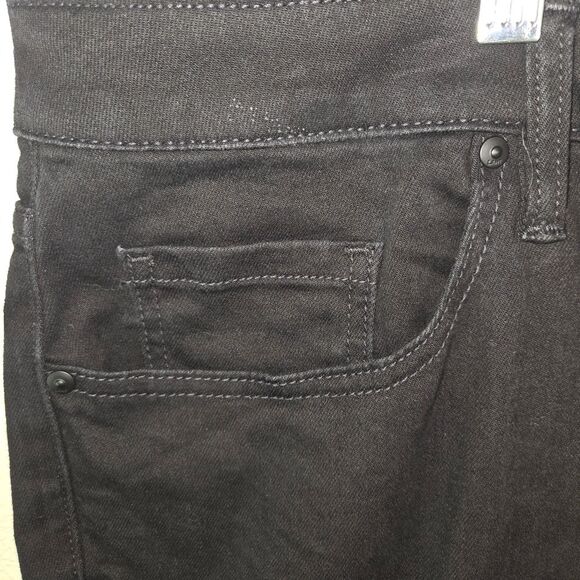 Lane Bryant Black Signature Fit Mid-rise Straight Denim Jeans 24L 24 Long - Picture 3 of 5